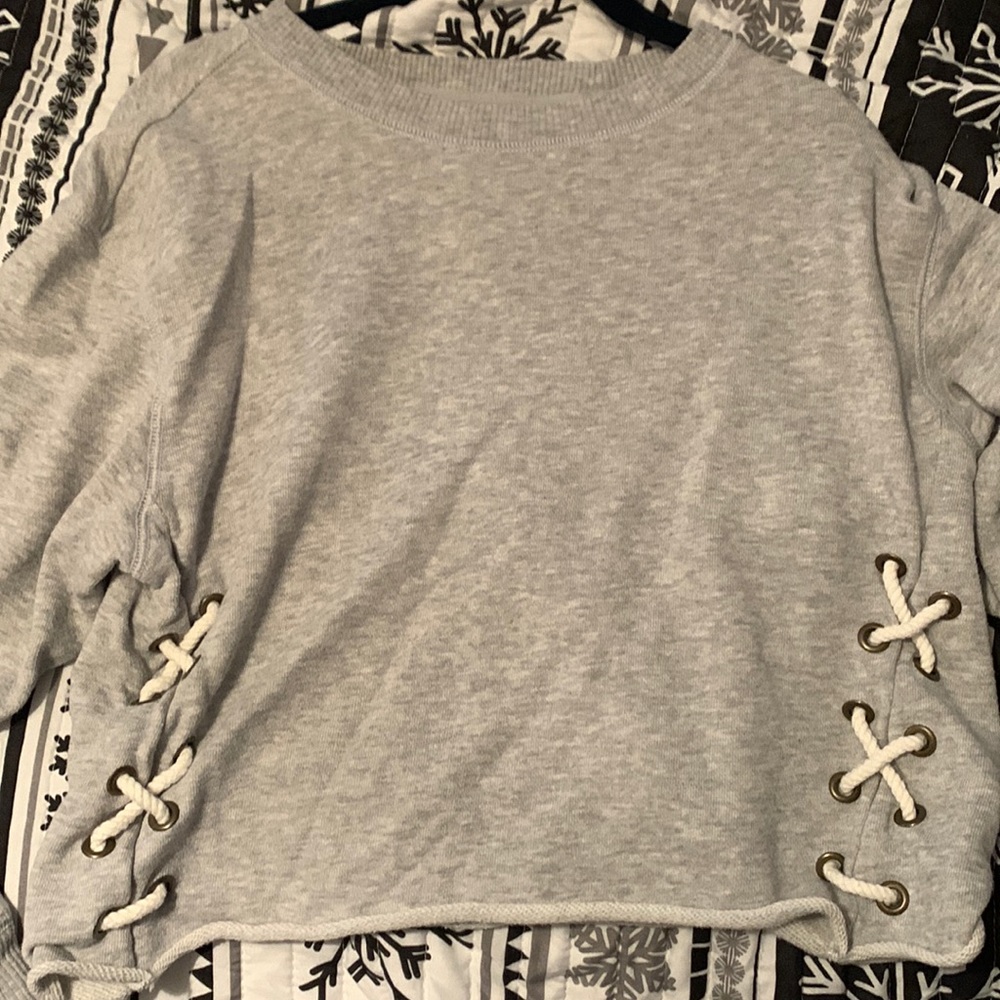 Grey Crop Top
